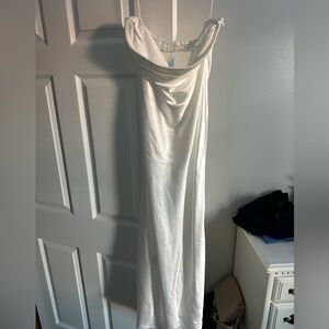 White strapless dress, medium